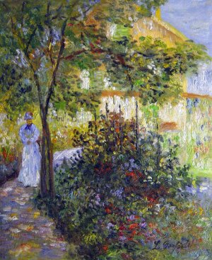Claude Monet, Mrs. Camille Monet In The Garden At The House In Argenteuil, Painting on canvas