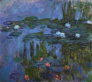Claude Monet, Nympheas (Waterlilies), Painting on canvas