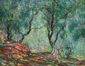 Claude Monet, Olive Tree Wood in the Moreno Garden, Painting on canvas