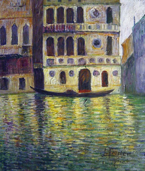 Palazzo Dario. The painting by Claude Monet