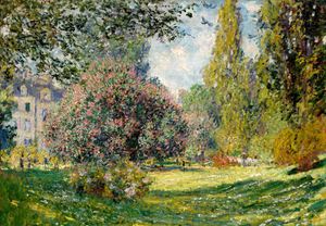 Park Monceau, Paris, Claude Monet, Art Paintings