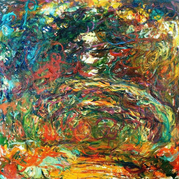 Path under the Rose Arches, Giverny. The painting by Claude Monet