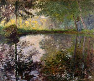 Claude Monet, Pond at Montgeron, Painting on canvas