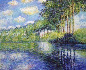 Claude Monet, Poplars On The Epte, Painting on canvas