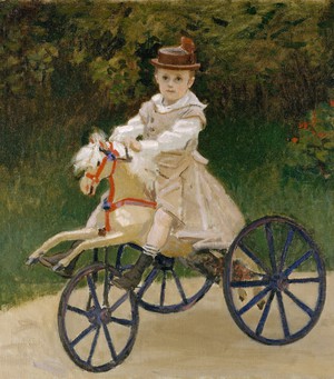 Claude Monet, Portrait of Jean Monet on His Hobby Horse, Painting on canvas