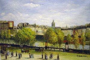 Quai du Louvre, Claude Monet, Art Paintings