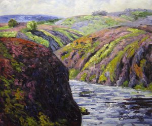 Ravines Of The Creuse At The End Of The Day, Claude Monet, Art Paintings