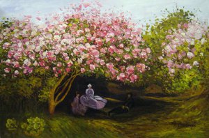 Reproduction oil paintings - Claude Monet - Resting Under The Lilacs