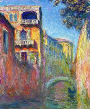 Claude Monet, Rio de Santa Salute, Venice, Painting on canvas