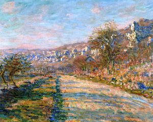 Claude Monet, Road of La Roche-Guyon, Painting on canvas
