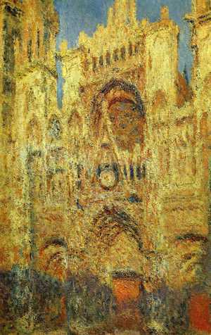 Claude Monet, Rouen Cathedral at Sunset, Painting on canvas
