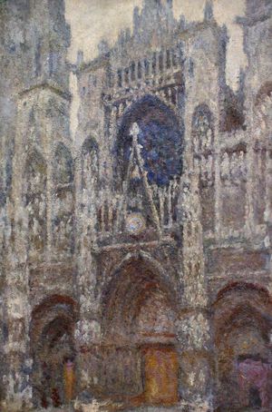 Reproduction oil paintings - Claude Monet - Rouen Cathedral, Grey Weather