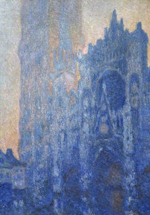 Claude Monet, Rouen Cathedral, The Portal and the Tour d'Albane at Dawn, Painting on canvas
