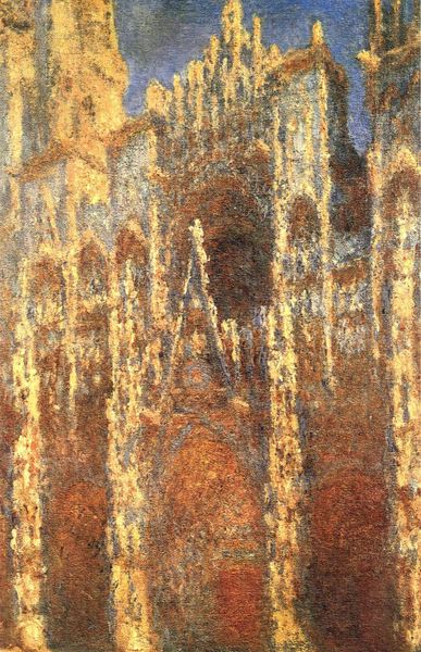 Rouen Cathedral, the Portal. The painting by Claude Monet