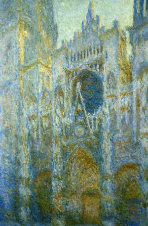 Claude Monet, Rouen Cathedral, West Facade, Noon, Painting on canvas
