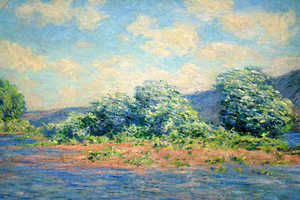 Claude Monet, Seine at Port-Villez, Painting on canvas