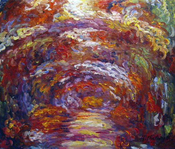 Shaded Path. The painting by Claude Monet