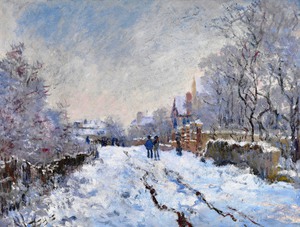 Reproduction oil paintings - Claude Monet - Snow at Argenteuil