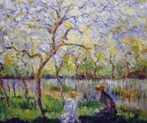 Claude Monet, Springtime, Painting on canvas