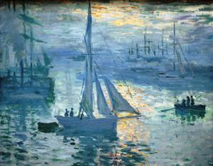 Claude Monet, Sunrise, Painting on canvas