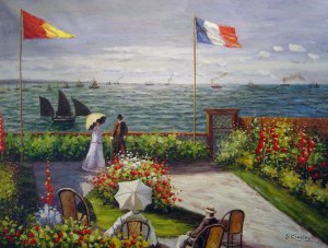 Terrace At St. Adresse, Claude Monet, Art Paintings