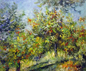 The Apple Trees On The Chantemesle Hill, Claude Monet, Art Paintings