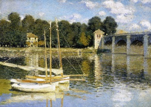 Claude Monet, The Argenteuil Bridge, Painting on canvas