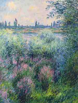 Claude Monet, The Banks of the Seine, Painting on canvas