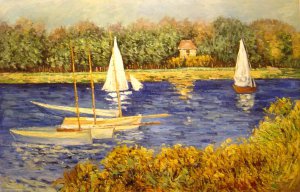 The Basin At Argenteuil, Claude Monet, Art Paintings