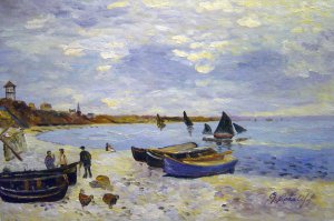 Reproduction oil paintings - Claude Monet - The Beach At Sainte-Adresse