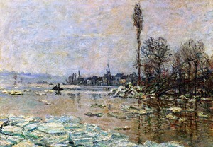 Claude Monet, The Breakup of Ice, Painting on canvas
