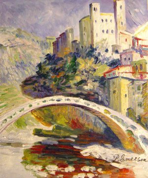 Claude Monet, The Castle of Dolceacqua, Painting on canvas