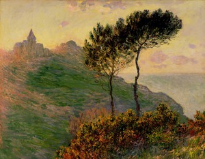 Claude Monet, The Church at Varengeville, Painting on canvas