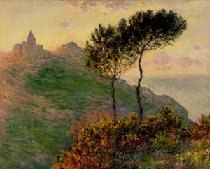 Claude Monet, The Church at Varengeville, Painting on canvas