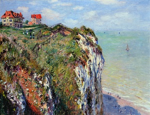 Claude Monet, The Cliff at Dieppe, Painting on canvas
