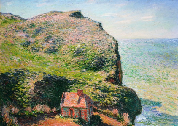 The Custom's House. The painting by Claude Monet
