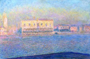 Claude Monet, The Doge's Palace Seen from San Giorgio Maggiore, Painting on canvas