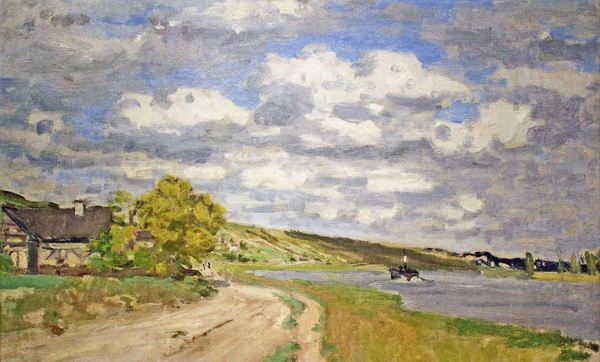 The Estuary of the Seine. The painting by Claude Monet