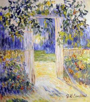 The Garden Gate, Claude Monet, Art Paintings