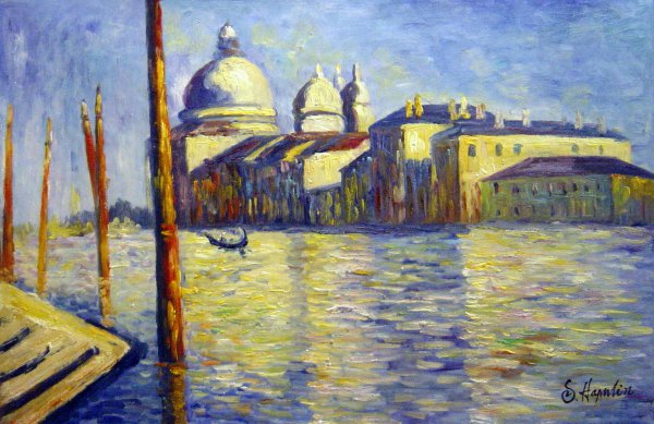 The Grand Canal And Santa Maria Della Salute. The painting by Claude Monet