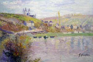 Claude Monet, The Hills Of Vetheuil, Painting on canvas