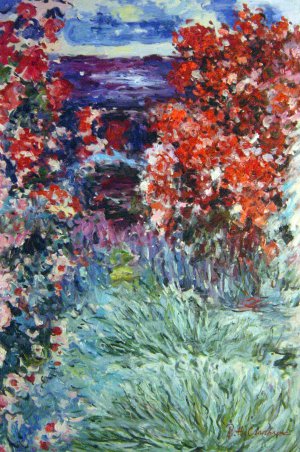 Claude Monet, The House At Giverny Under The Roses, Painting on canvas