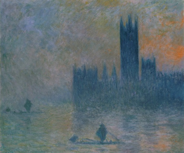 The Houses of Parliament (Effect of Fog). The painting by Claude Monet