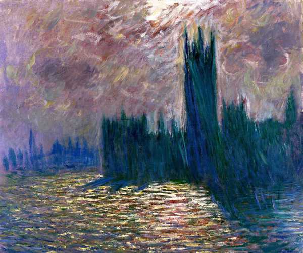 The Houses of Parliament. The painting by Claude Monet