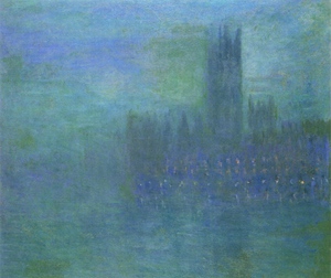 Claude Monet, The Houses of Parlilament, Fog Effect, Painting on canvas