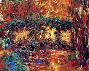 Claude Monet, The Japanese Bridge 7, Painting on canvas