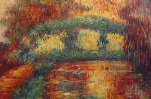 Claude Monet, The Japanese Bridge, Painting on canvas