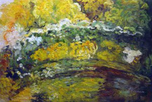 Claude Monet, The Japanese Bridge, Painting on canvas