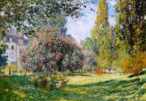 Claude Monet, The Landscape at Parc Monceau, Painting on canvas