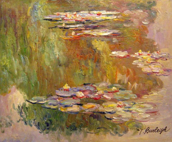 The Lily Pond. The painting by Claude Monet